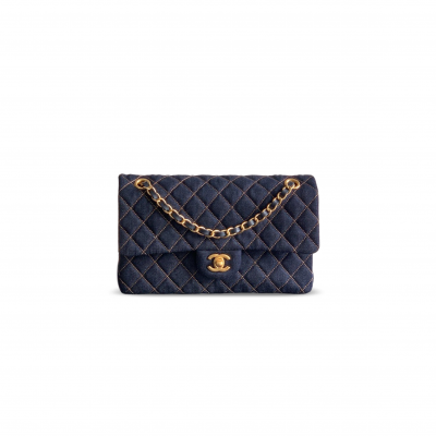 CHANEL MASTER 26P DENIM MEDIUM CLASSIC FLAP BAG (25.5*15.5*6.5cm)
